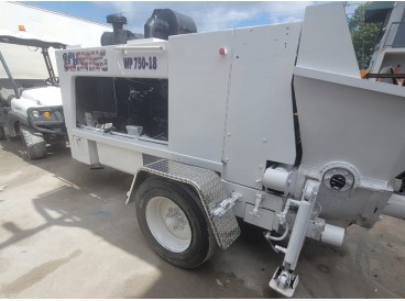 1999 SCHWING WP 750-18 CONCRETE PUMP TRAILER